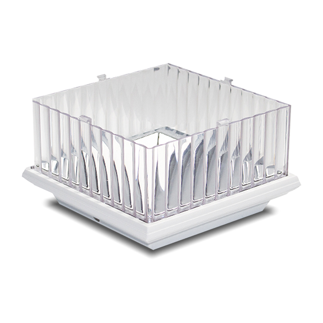 2212-PF1 WH Lumière de Capuchon de Poteau solaire en Plastique Blanc